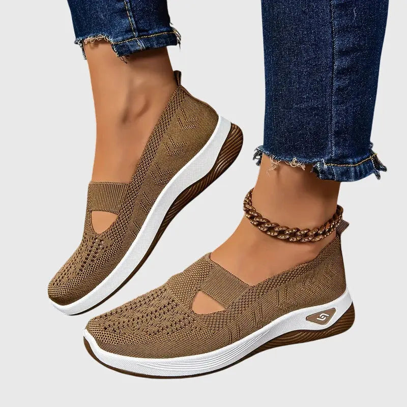 Audrey | Womens Breathable Slip On Knit Sneakers Luvy Boutique