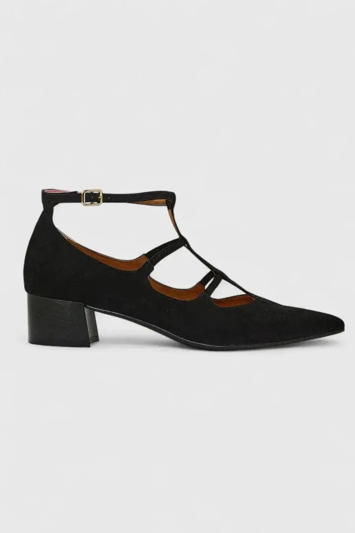 Daisy | Women’s Comfortable T-Strap Low Heel Shoes Luvy Boutique