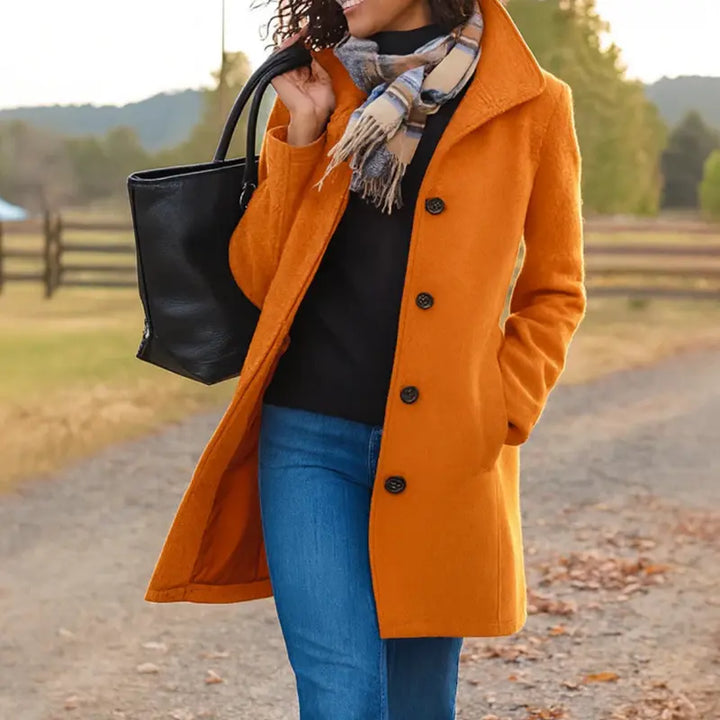 Alice | Women Button Front Casual Coat Luvy Boutique