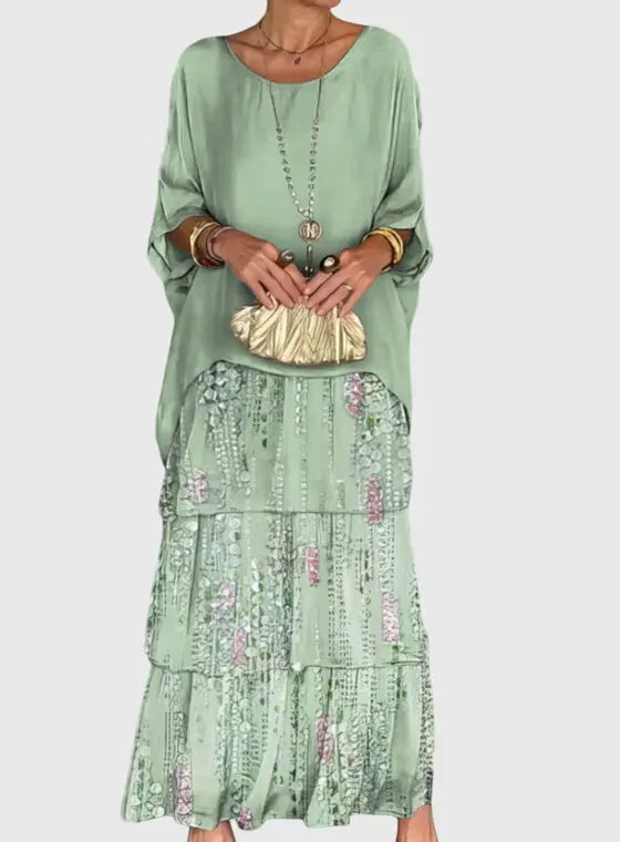 Emily | Women’s Layered Bohemian Maxi Dress Luvy Boutique