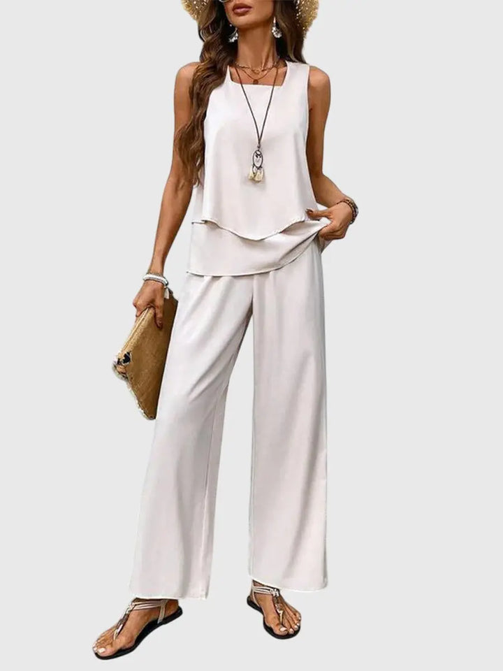 Emily | Women’s Elegant Summer Two Piece Set Luvy Boutique