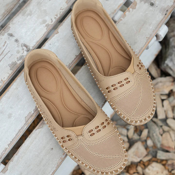 Alice | Women’s Perforated Slip On Casual Loafers Luvy Boutique