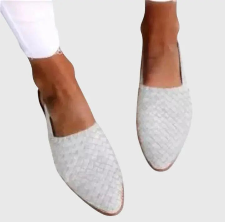 Gabriella | Women Woven Pointed Toe Flat Sandals Luvy Boutique