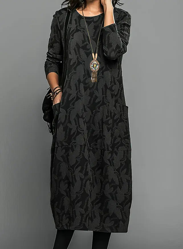 Caroline | Women Long Sleeve Floral Maxi Dress Luvy Boutique