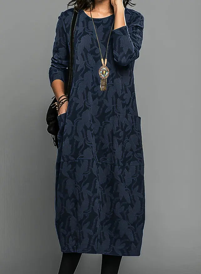 Caroline | Women Long Sleeve Floral Maxi Dress Luvy Boutique