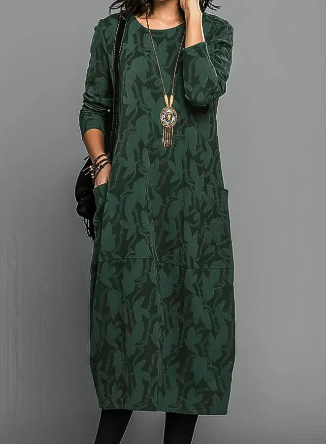 Caroline | Women Long Sleeve Floral Maxi Dress Luvy Boutique
