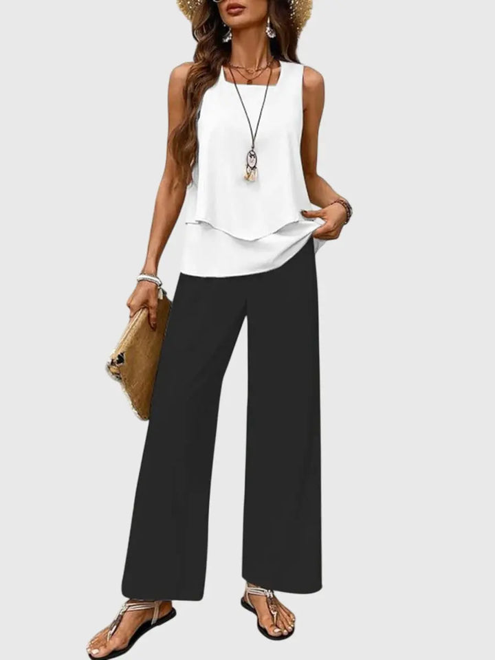 Emily | Women’s Elegant Summer Two Piece Set Luvy Boutique