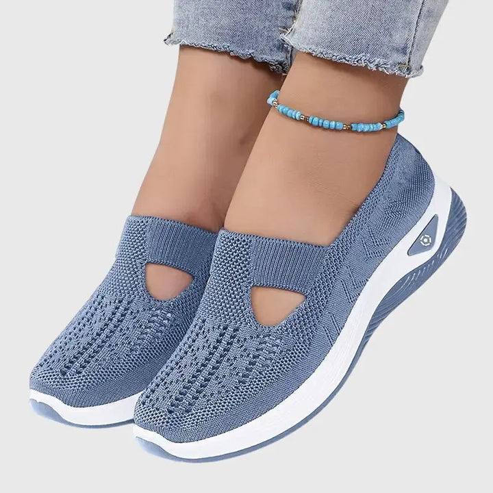 Audrey | Womens Breathable Slip On Knit Sneakers Luvy Boutique