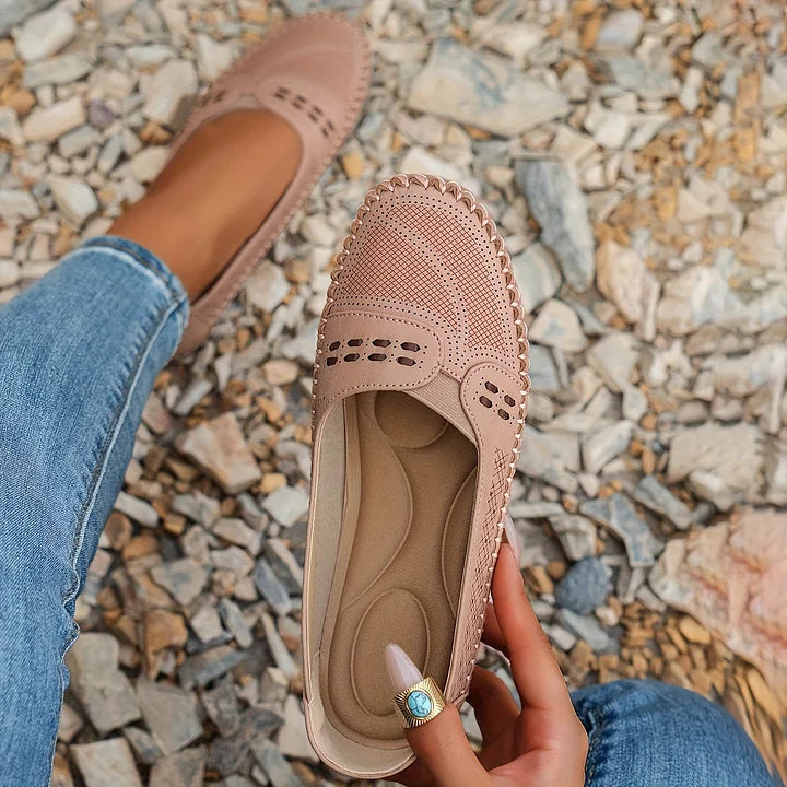 Alice | Women’s Perforated Slip On Casual Loafers Luvy Boutique