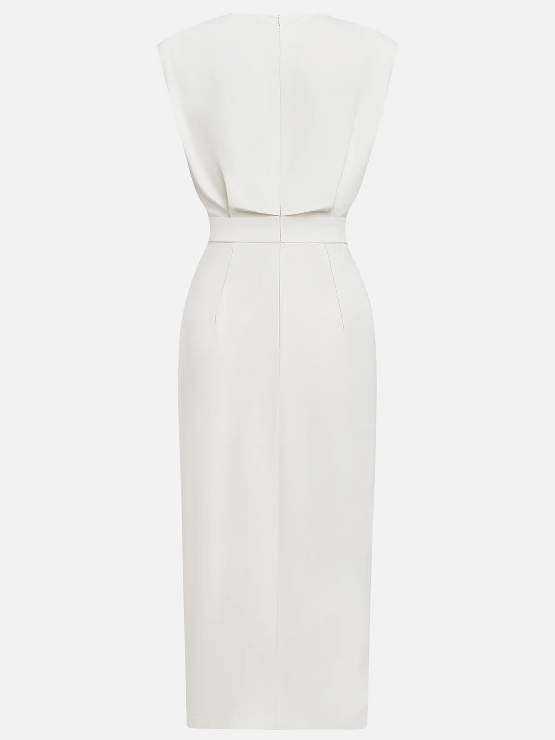 Caroline | Women’s Elegant Button Detail Midi Dress Luvy Boutique