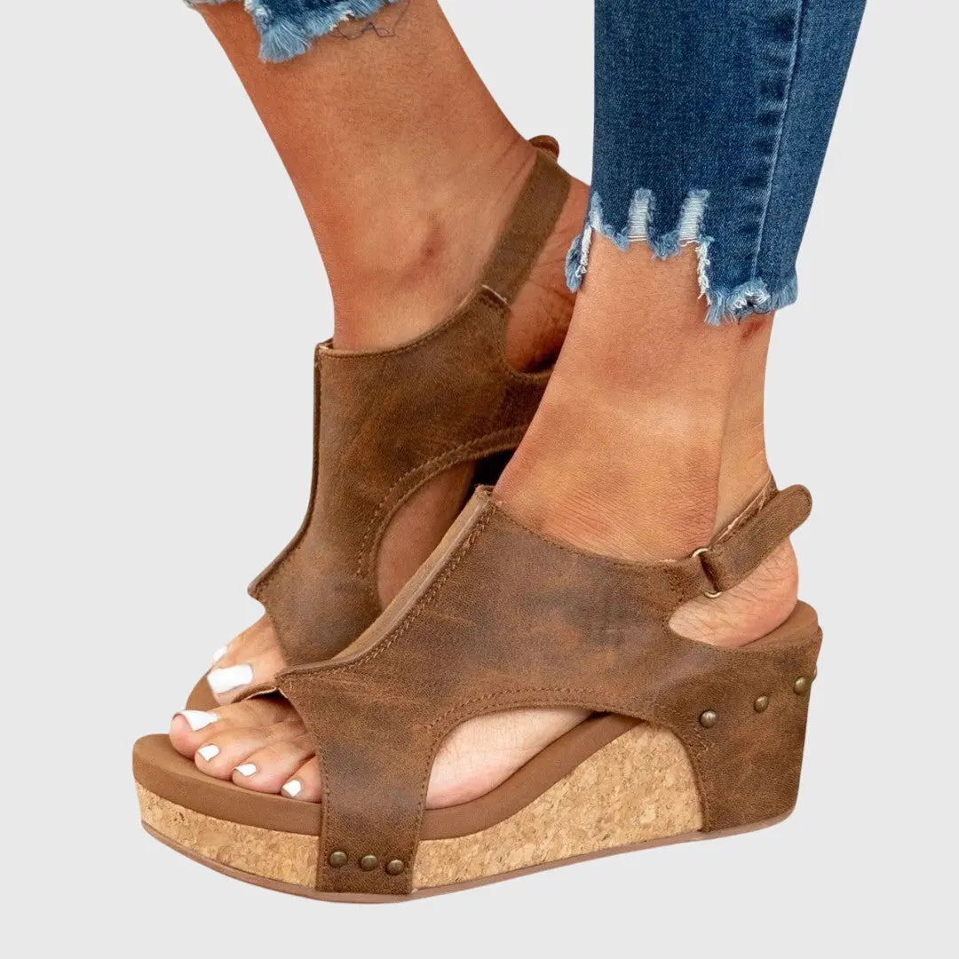 Hannah | Women Open Toe Slingback Sandals Luvy Boutique