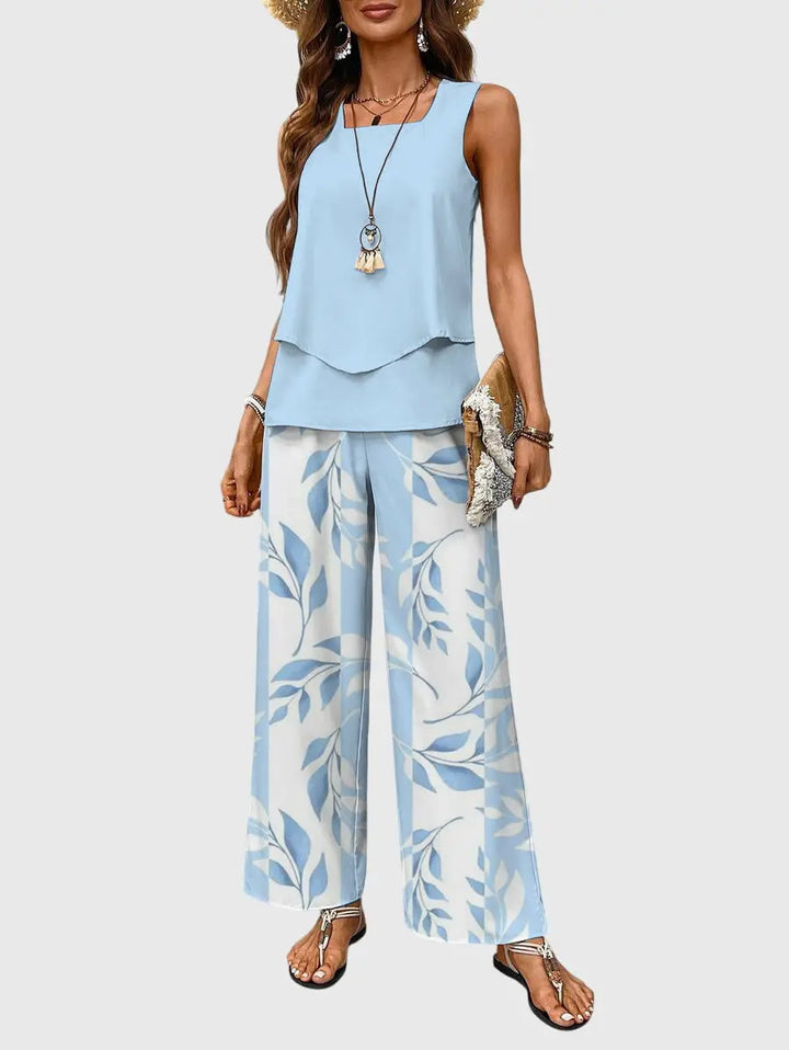Emily | Women’s Elegant Summer Two Piece Set Luvy Boutique
