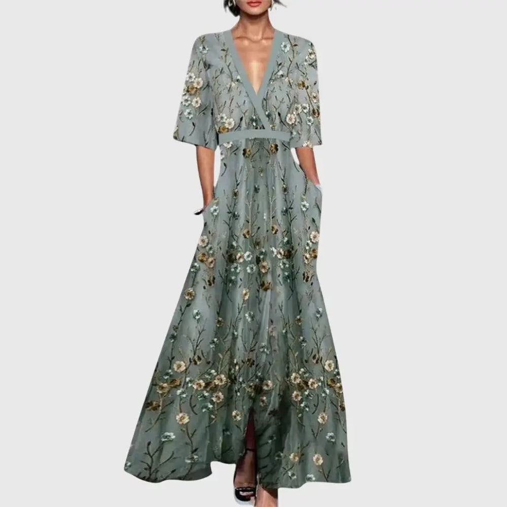 Daisy | Women’s Elegant Spring Floral Maxi Dress Luvy Boutique