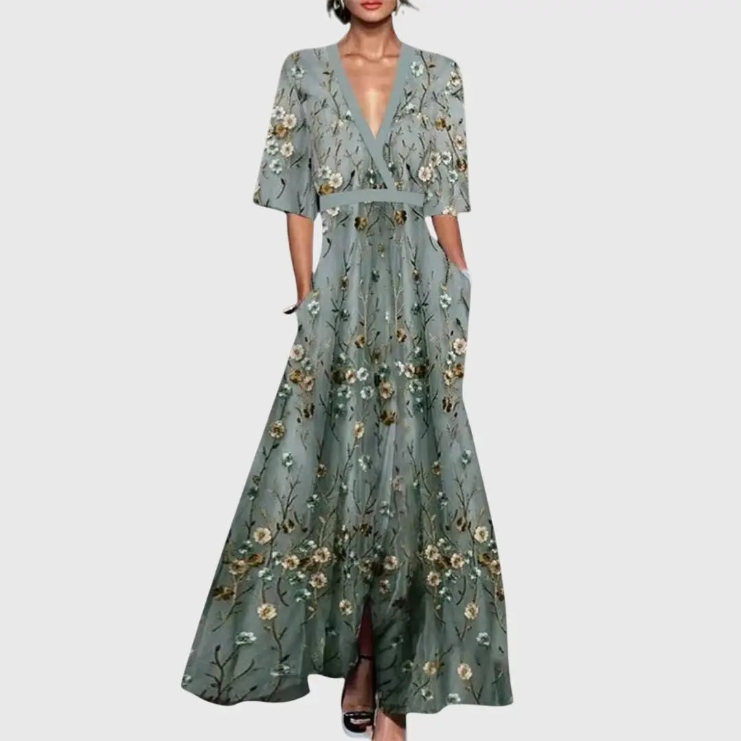 Daisy | Women’s Elegant Spring Floral Maxi Dress Luvy Boutique