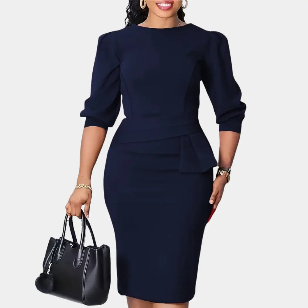 Gabriella | Womens Elegant Waist Tie Pencil Shorts Dress Luvy Boutique