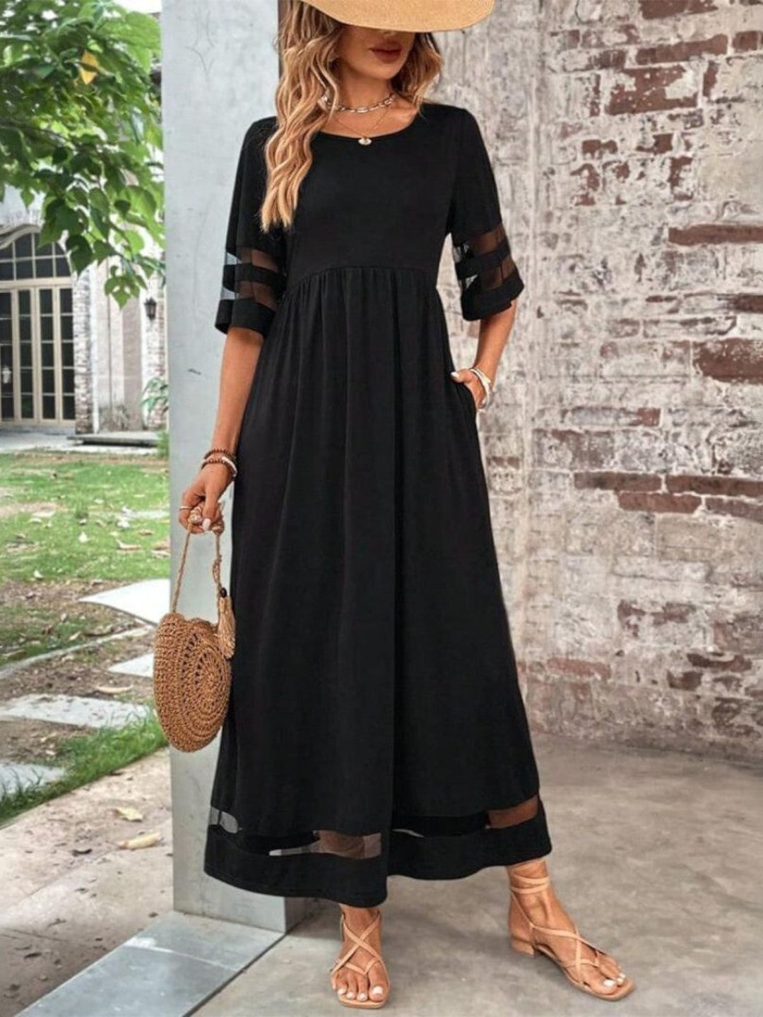 Ashley | Women’s Short Sleeve Maxi Dress Luvy Boutique