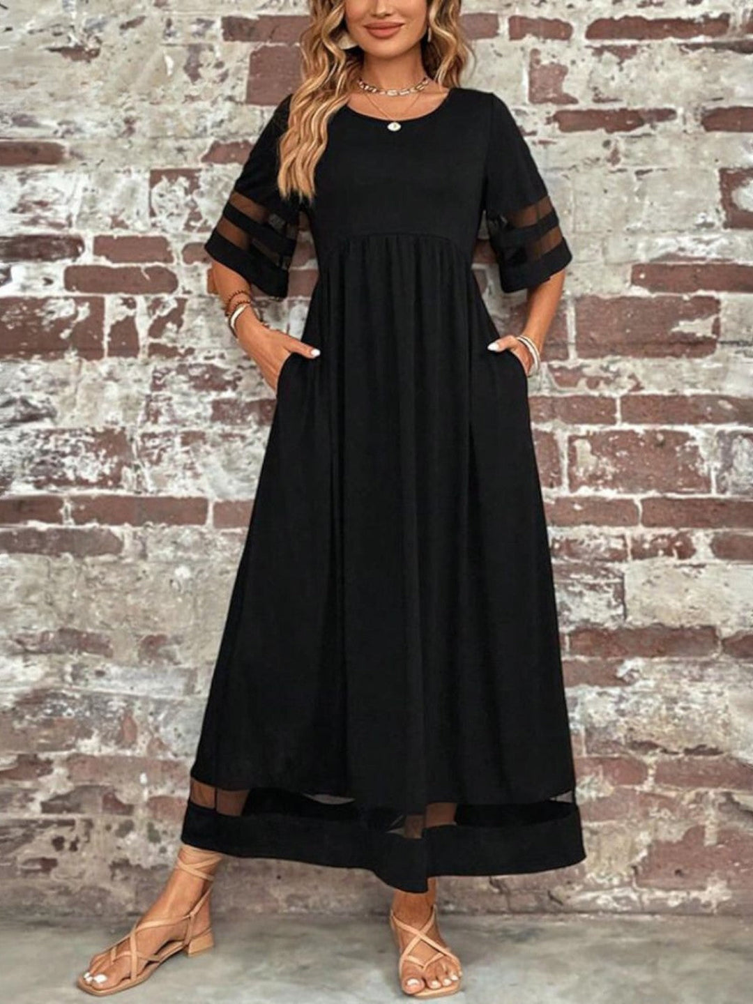 Ashley | Women’s Short Sleeve Maxi Dress Luvy Boutique