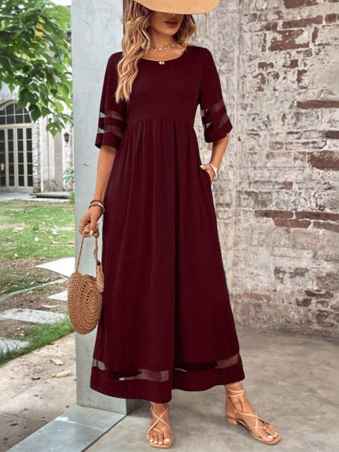 Ashley | Women’s Short Sleeve Maxi Dress Luvy Boutique