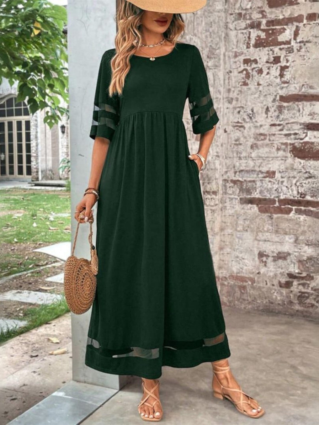 Ashley | Women’s Short Sleeve Maxi Dress Luvy Boutique
