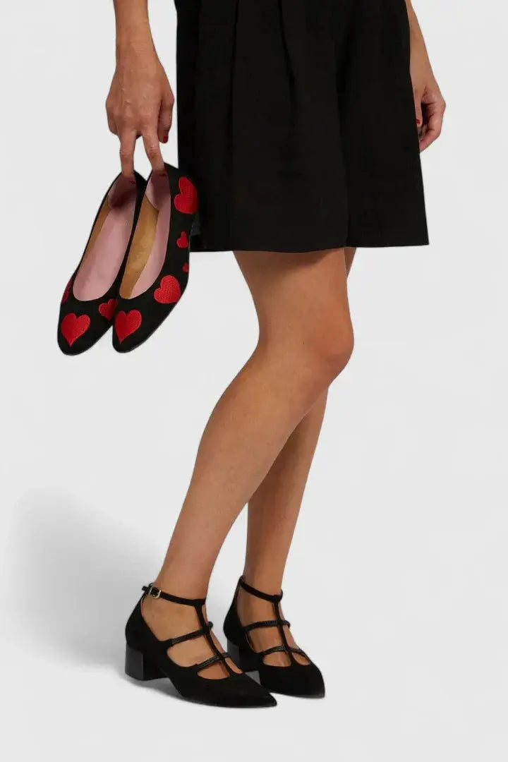 Daisy | Women’s Comfortable T-Strap Low Heel Shoes Luvy Boutique