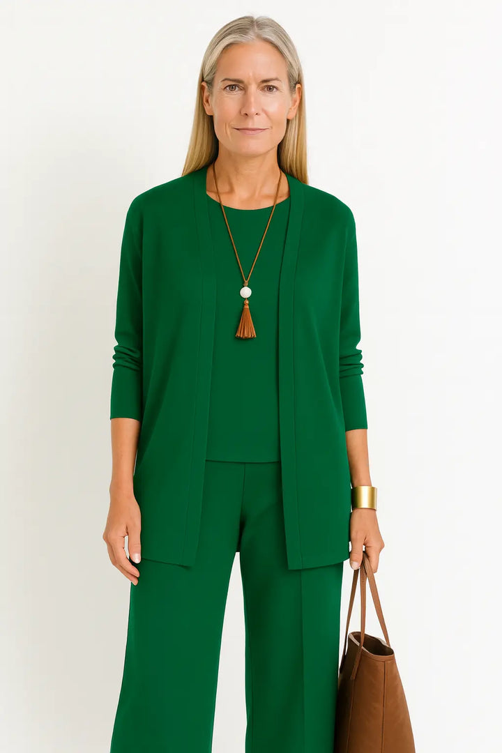 Bianca | Women’s Three Piece Top Cardigan Pants Set Luvy Boutique