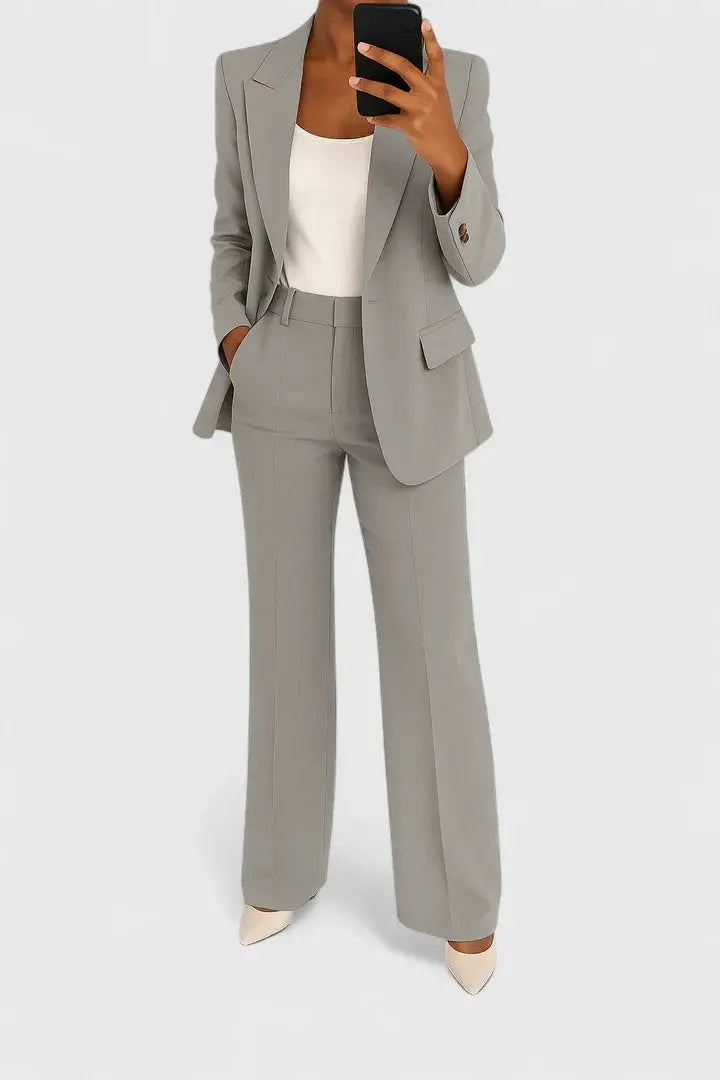 Eleanor | Women’s Tailored Blazer Pants Suit Set Luvy Boutique