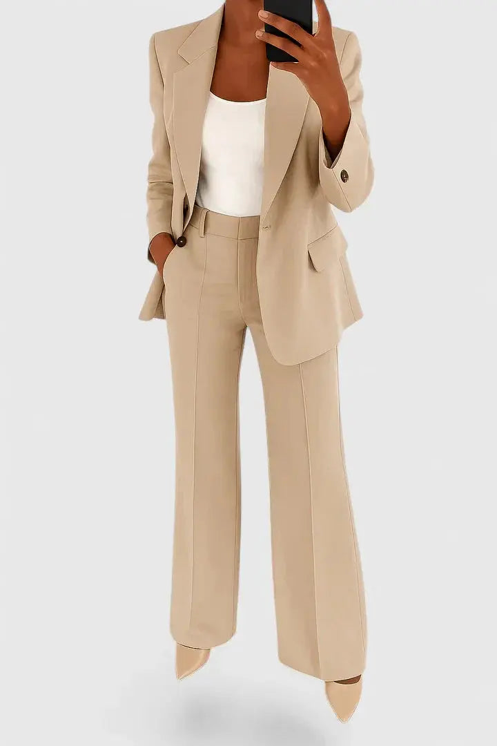 Eleanor | Women’s Tailored Blazer Pants Suit Set Luvy Boutique