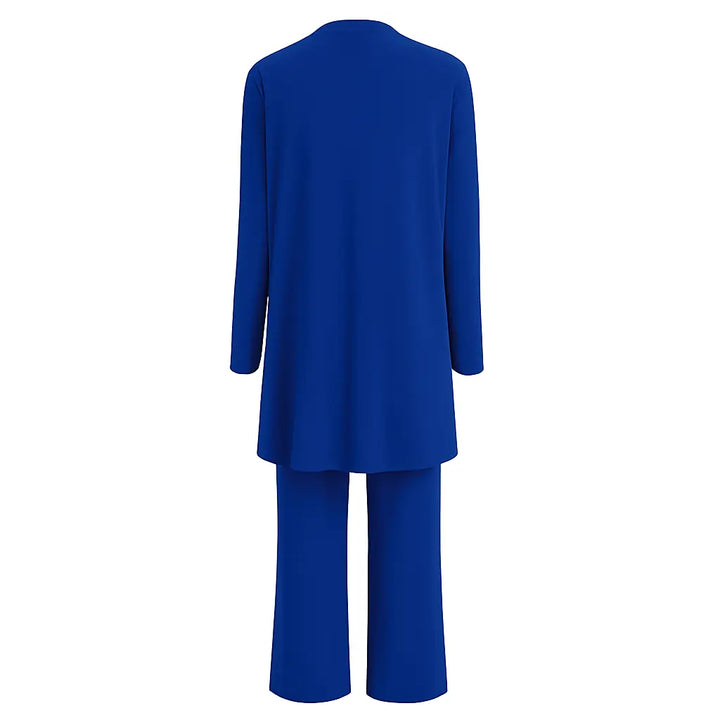 Bianca | Women’s Three Piece Top Cardigan Pants Set Luvy Boutique