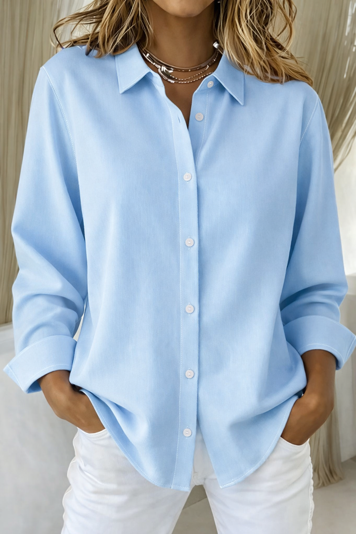 Alyssa | Women’s Button Front Long Sleeve Top Luvy Boutique