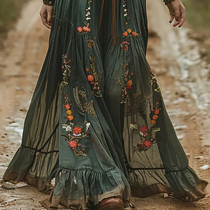 Audrey | Women Long Sleeve Maxi Style Dress Luvy Boutique