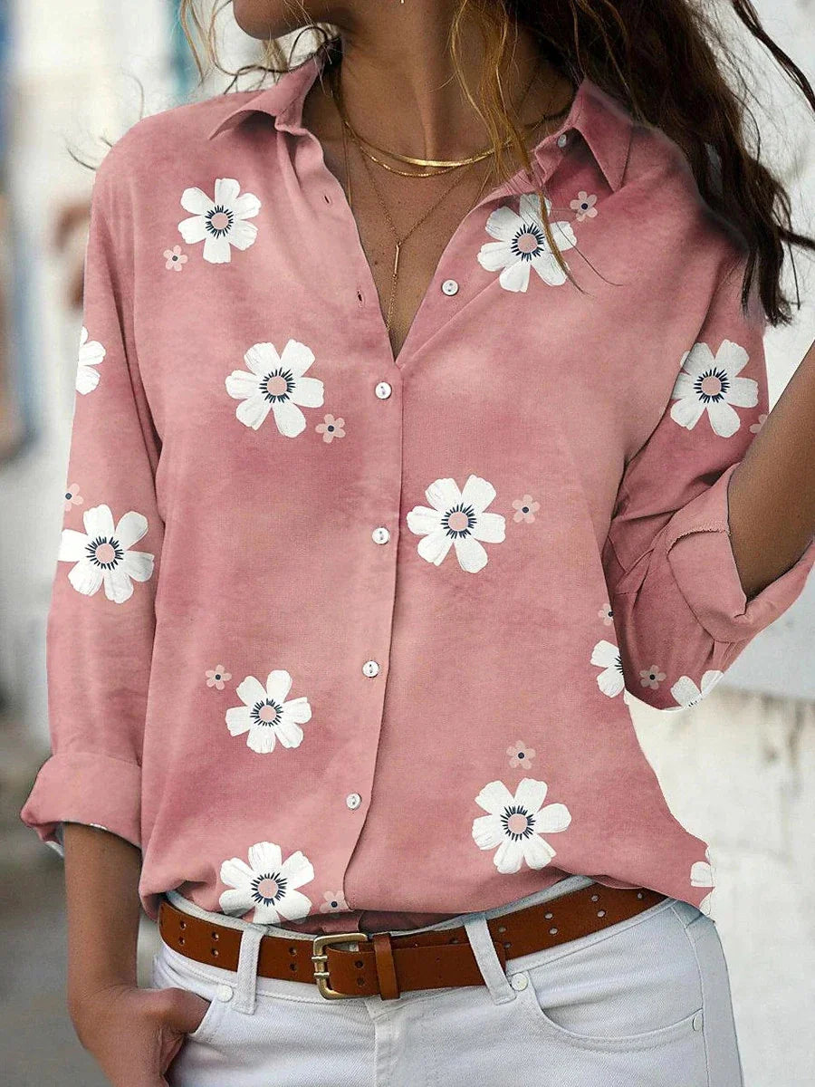 Jacklyn | Women Stylish Loose-Fit Floral Casual Blouse Luvy Boutique