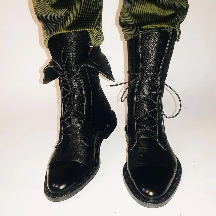 Audrey | Women’s Lace Up Ankle Boots Luvy Boutique
