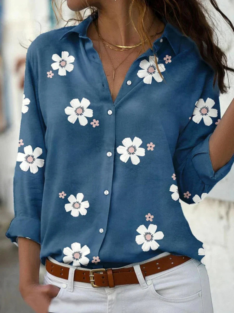 Jacklyn | Women Stylish Loose-Fit Floral Casual Blouse Luvy Boutique