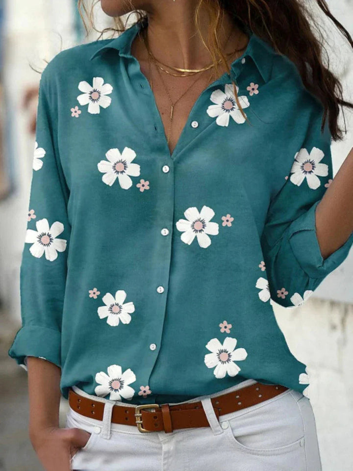 Jacklyn | Women Stylish Loose-Fit Floral Casual Blouse Luvy Boutique