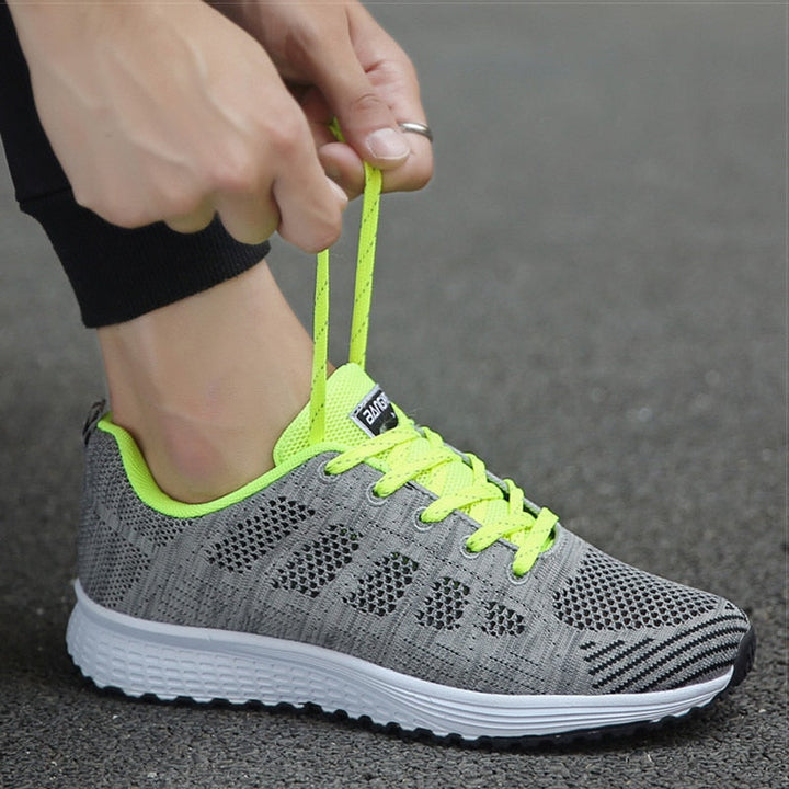 Grace | Womens Lace Up Casual Walking Sneakers Luvy Boutique