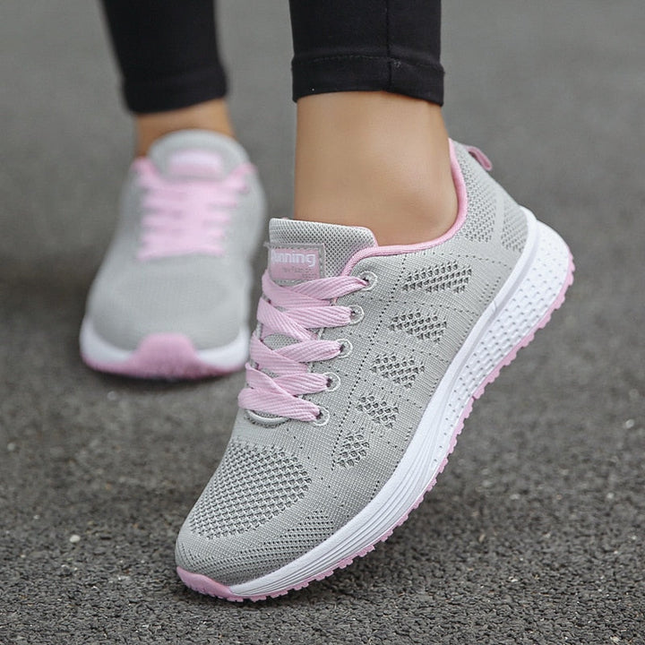 Grace | Womens Lace Up Casual Walking Sneakers Luvy Boutique