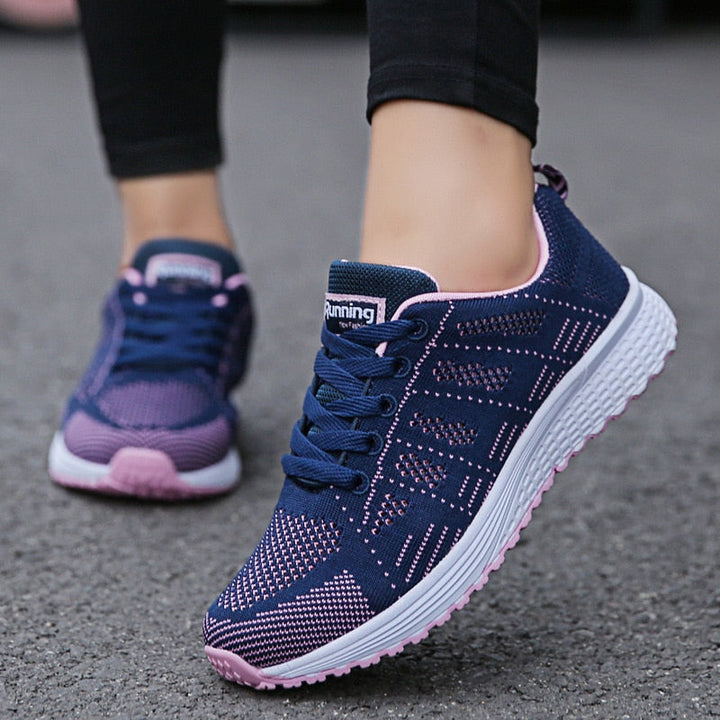 Grace | Womens Lace Up Casual Walking Sneakers Luvy Boutique