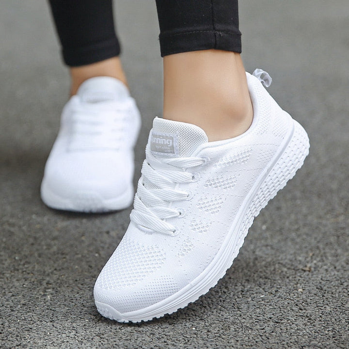 Grace | Womens Lace Up Casual Walking Sneakers Luvy Boutique