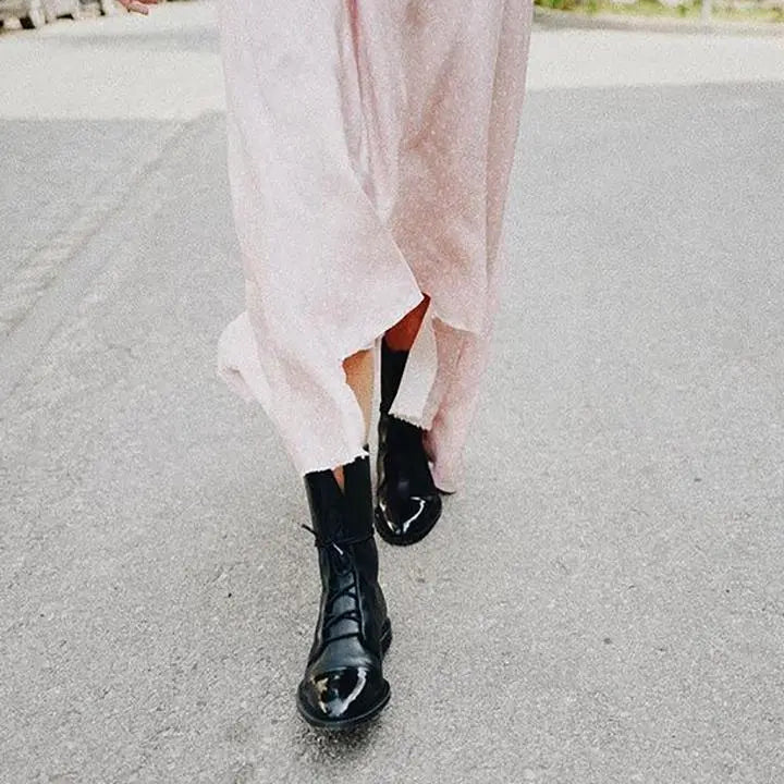 Audrey | Women’s Lace Up Ankle Boots Luvy Boutique