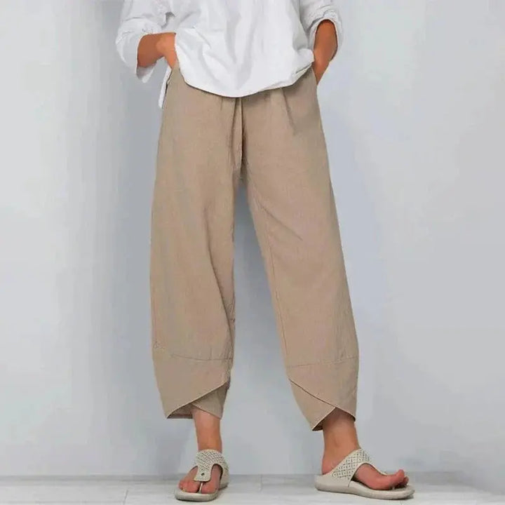 Violet | Women’s Relaxed Fit Cropped Casual Pants Luvy Boutique