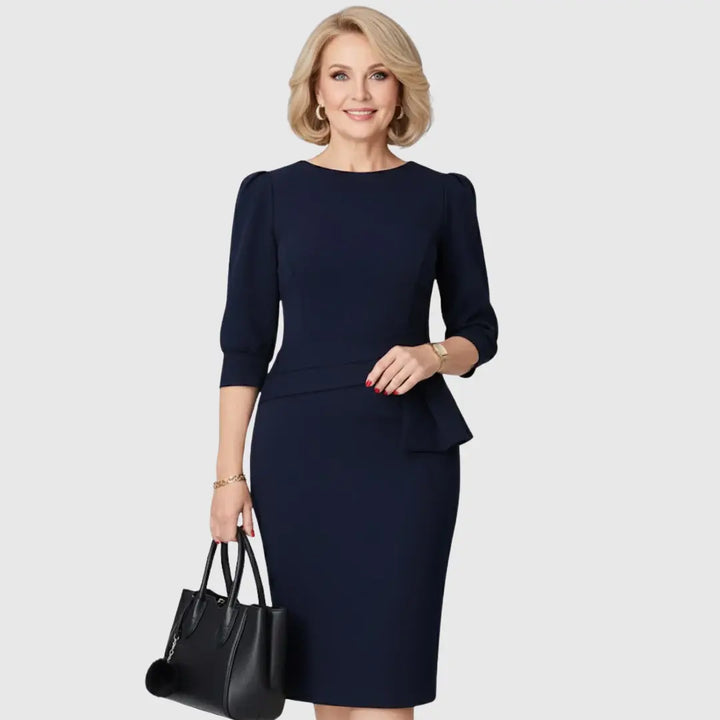 Gabriella | Womens Elegant Waist Tie Pencil Shorts Dress Luvy Boutique