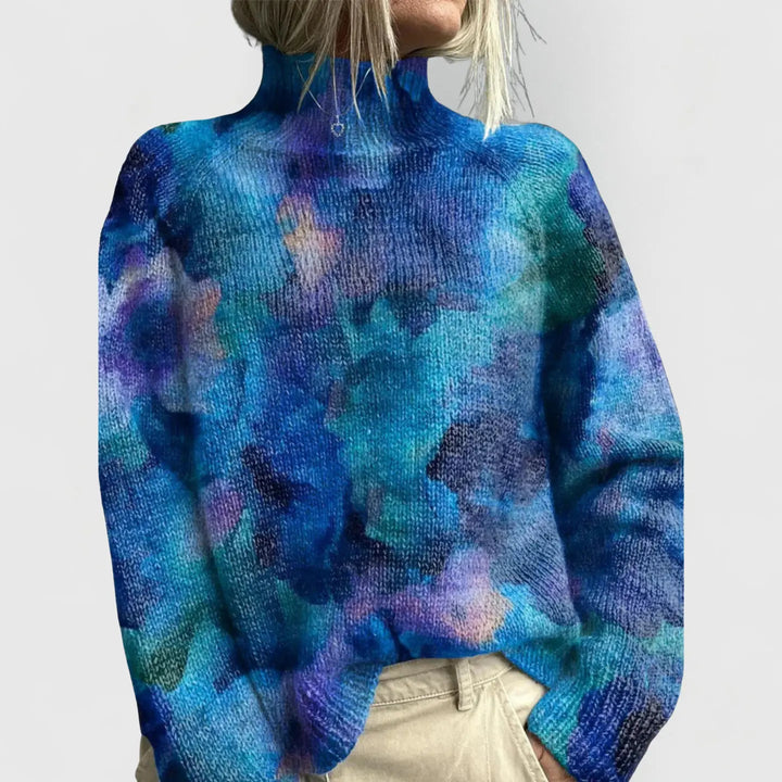 Hannah | Womens Nature Print Cozy Knit Sweater Luvy Boutique