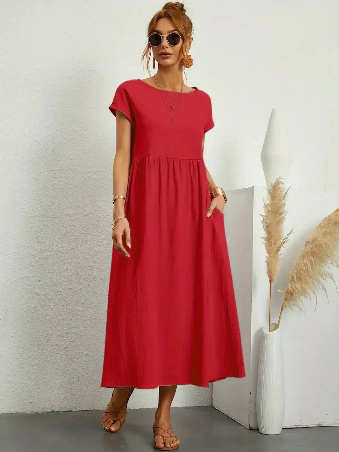 Nataly | Relaxed Midi Dress Luvy Boutique