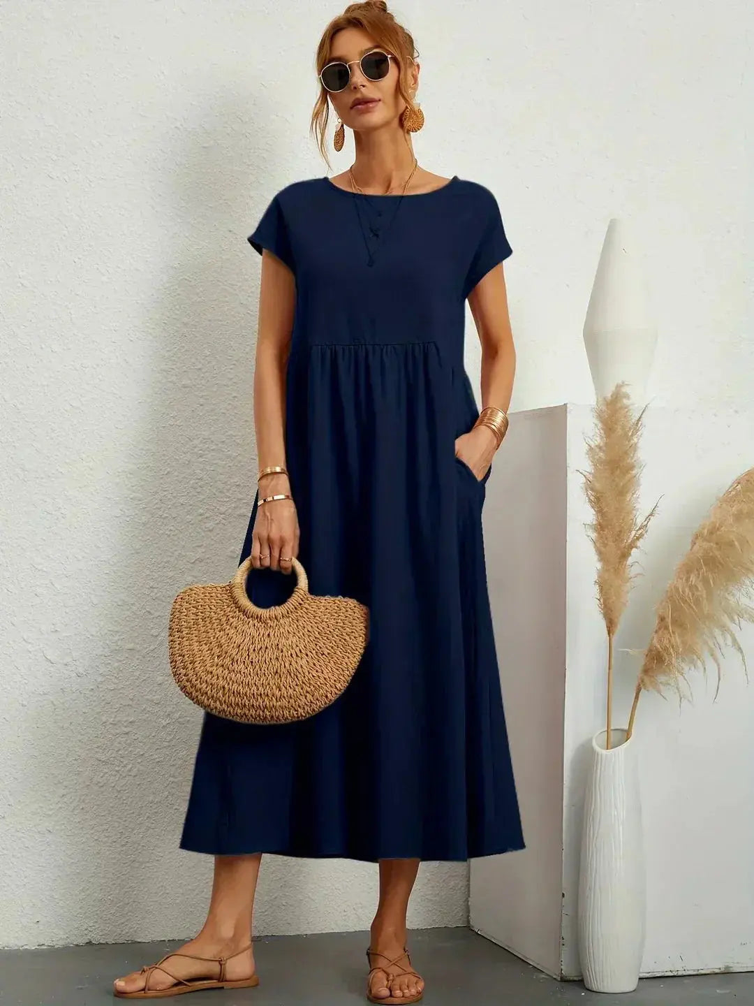 Nataly | Relaxed Midi Dress Luvy Boutique