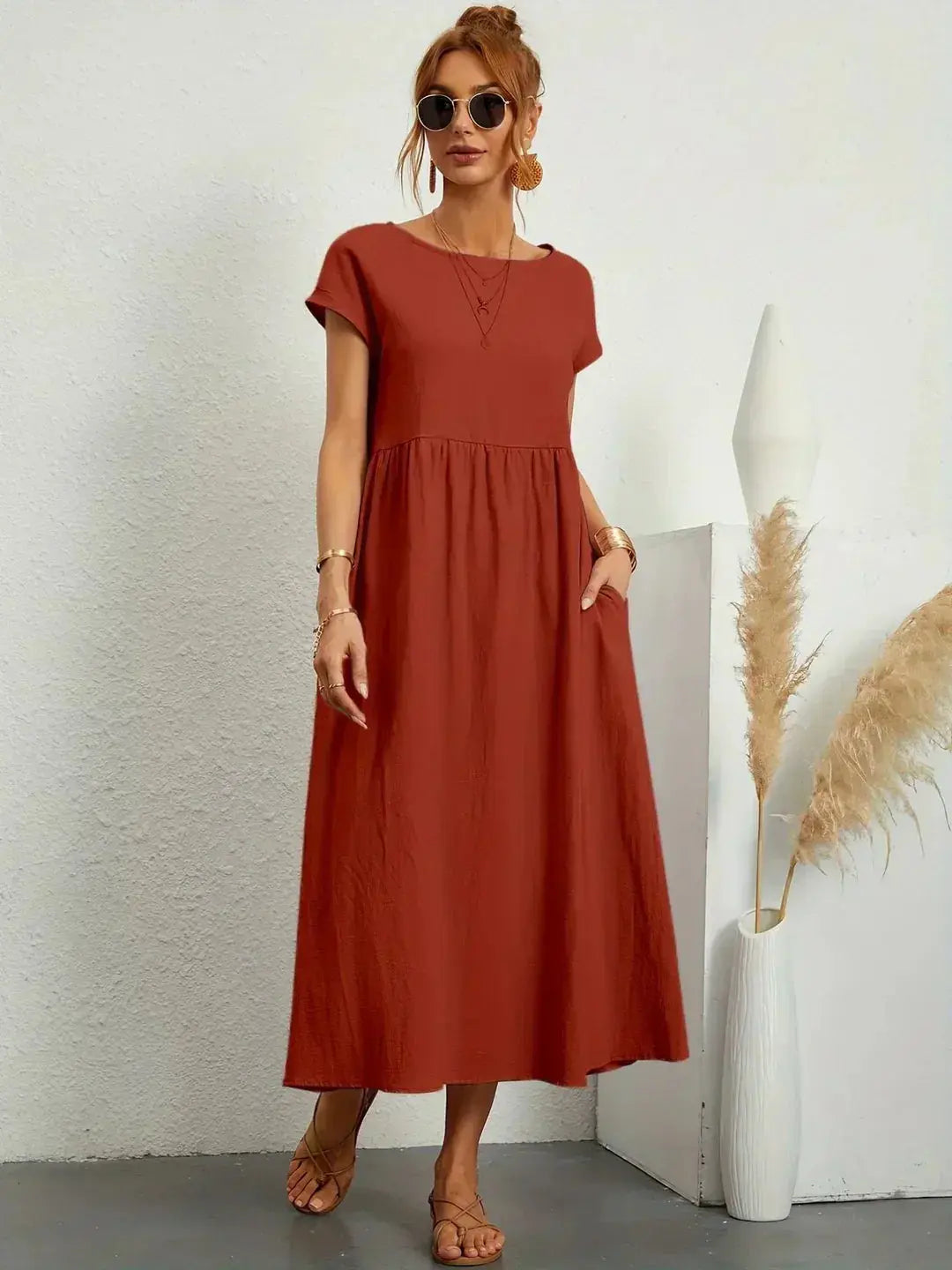 Nataly | Relaxed Midi Dress Luvy Boutique