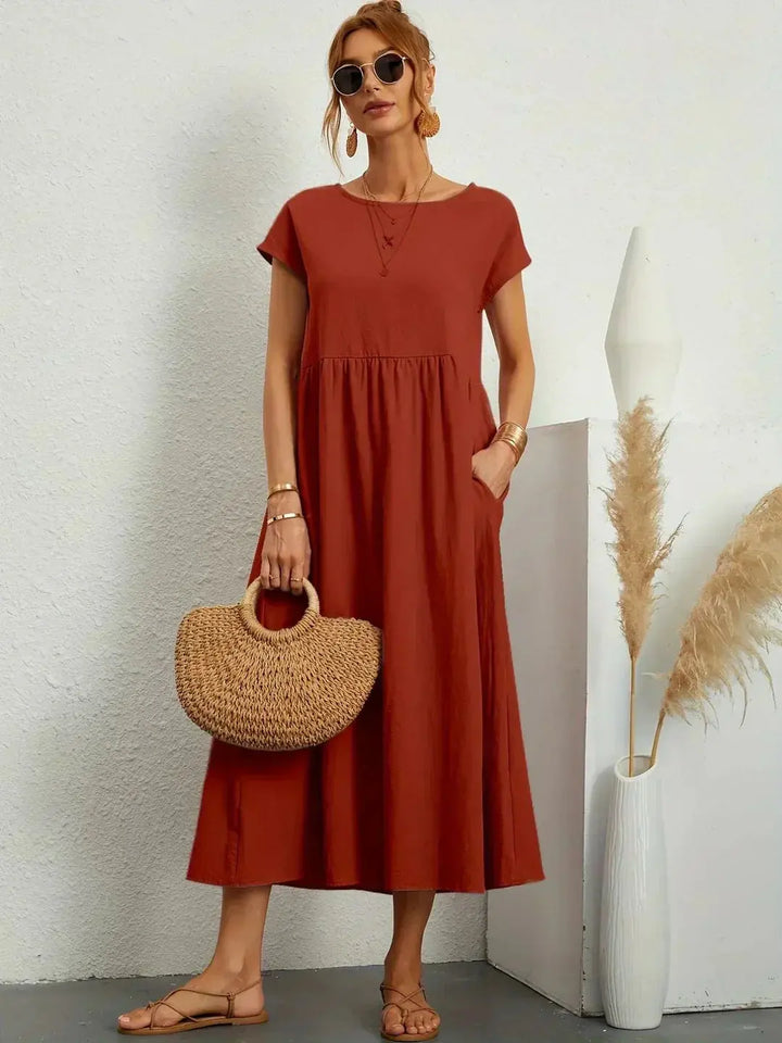 Nataly | Relaxed Midi Dress Luvy Boutique