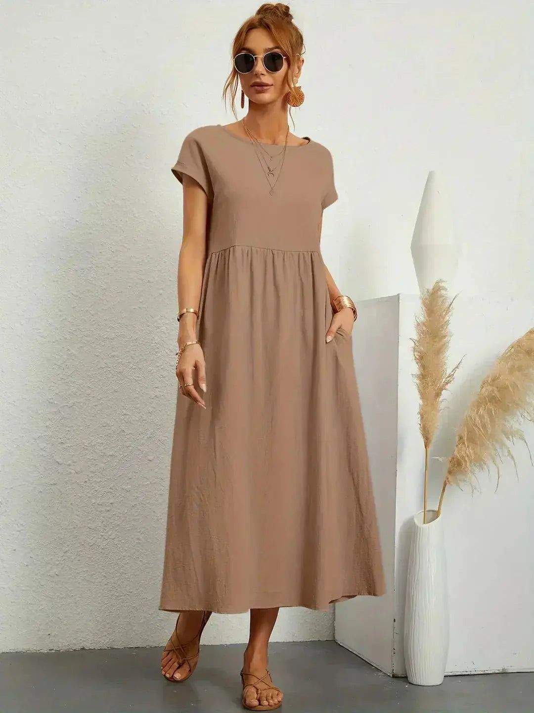 Nataly | Relaxed Midi Dress Luvy Boutique