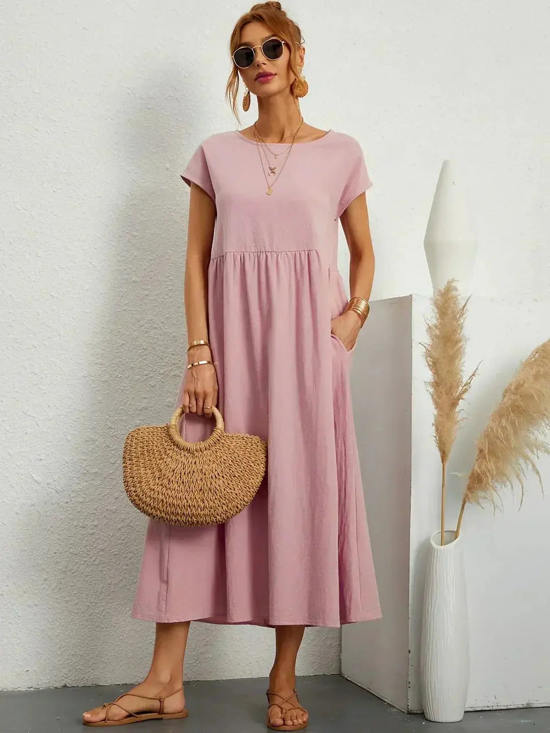 Nataly | Relaxed Midi Dress Luvy Boutique