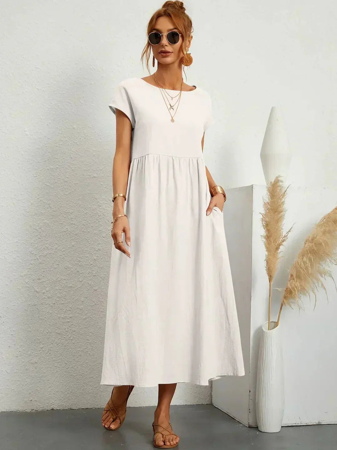 Nataly | Relaxed Midi Dress Luvy Boutique