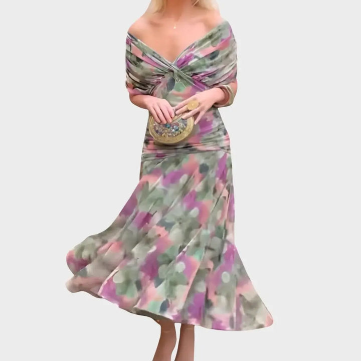 Danielle | Womens Off Shoulder Elegant Evening Dress Luvy Boutique
